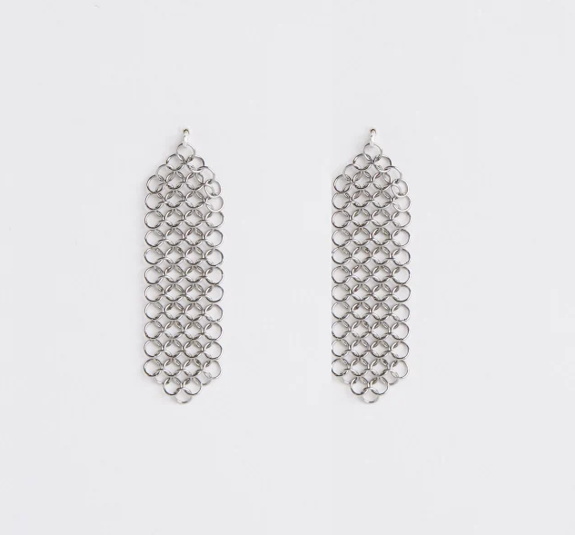 Pascale Lion 05 AR Earrings (silver finish)