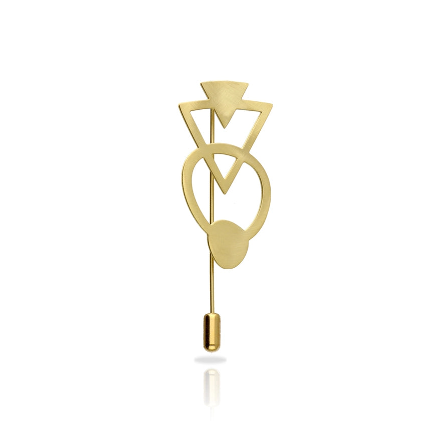 Bau Gold-Plated Brooch (101029)