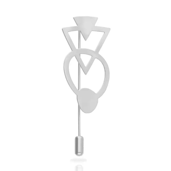 Bau Silver-Plated Brooch (101030)