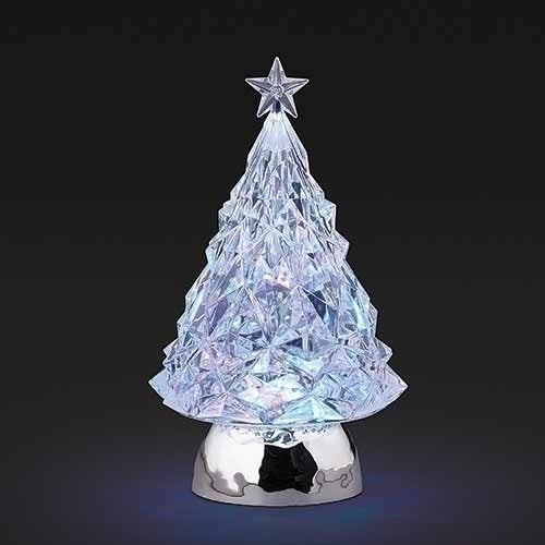 9.25" LED Swirl Tricolor Tree
