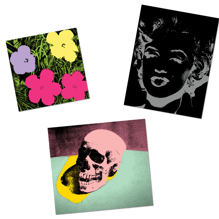70s Silkscreen Sticker Pack - Andy Warhol