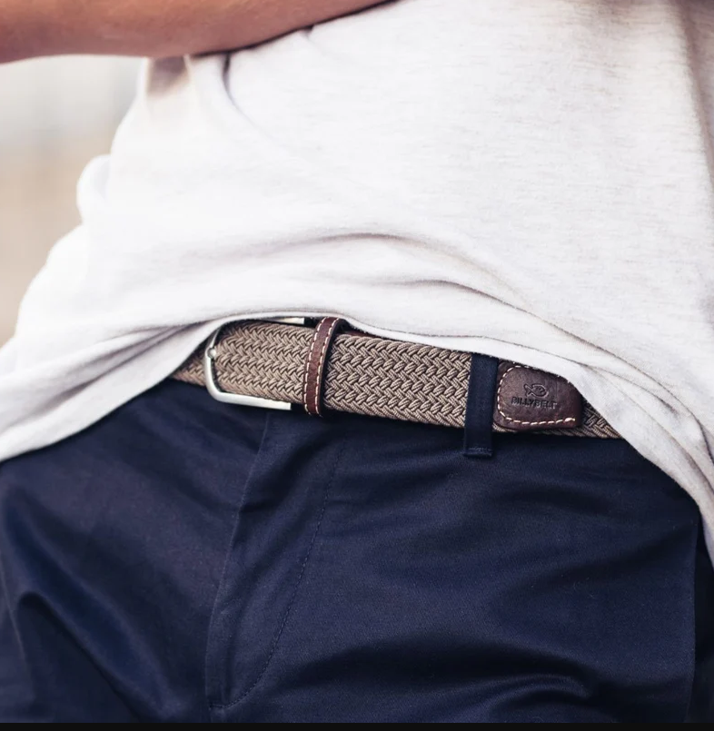 Billy Belt Woven Belt Beige Taupe