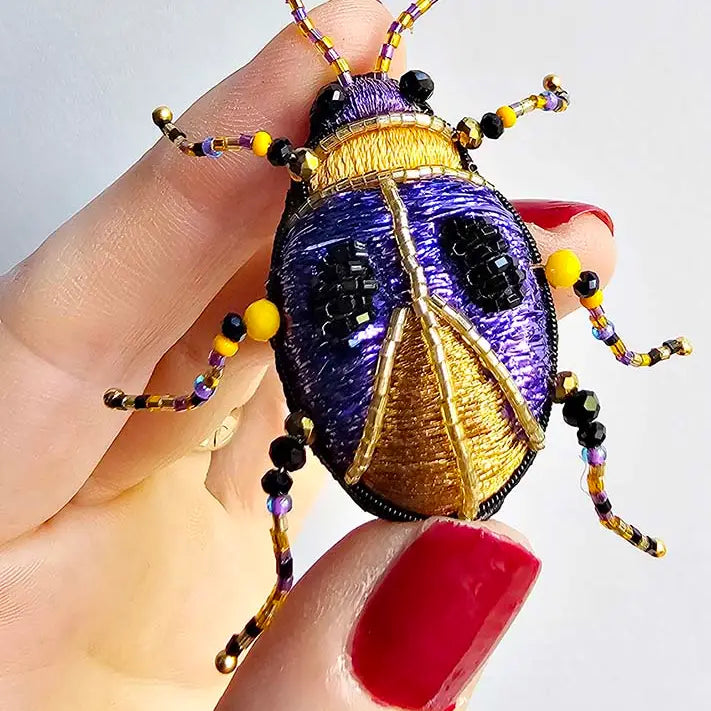 Barnabas the Beetle Brooch