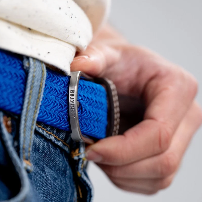 Billy Belt Woven Belt Greek Blue