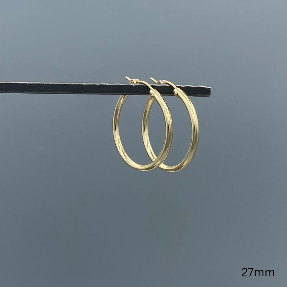 HF2GF 27 | Gold Filled French Lock Hoop Earrings (27mm)
