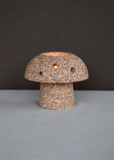 Corn Cob Mushroom Tea Light Holder
