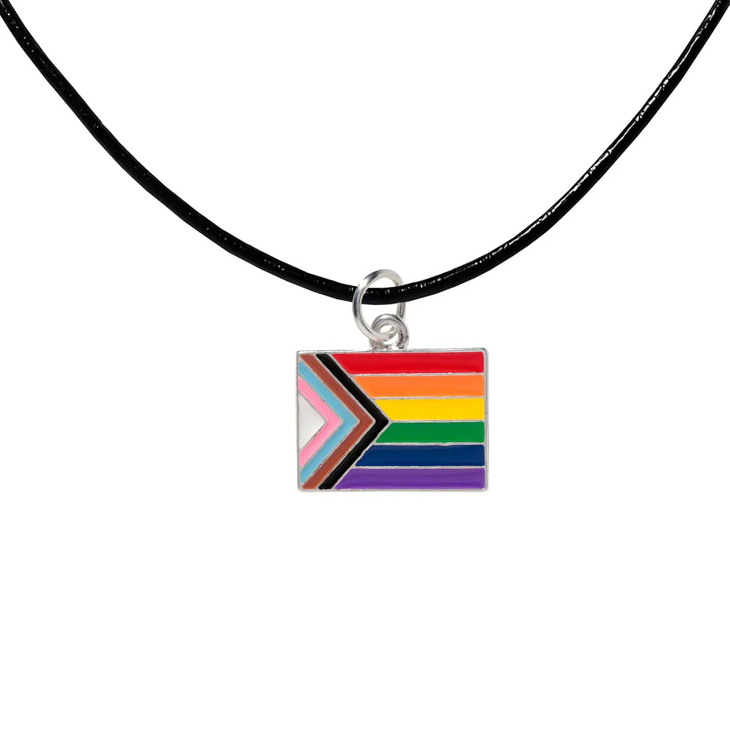 Quasar Flag Charm Necklace