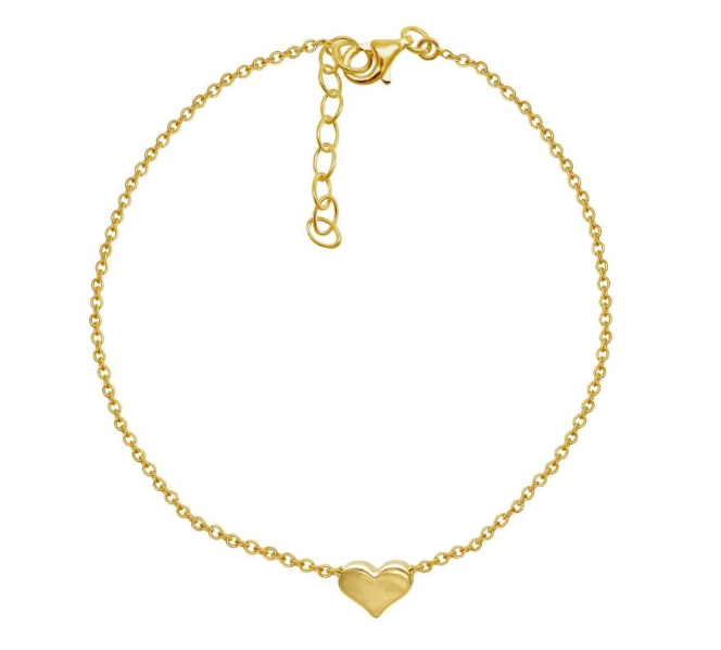 B131 | Gold Filled Petite Heart Bracelet