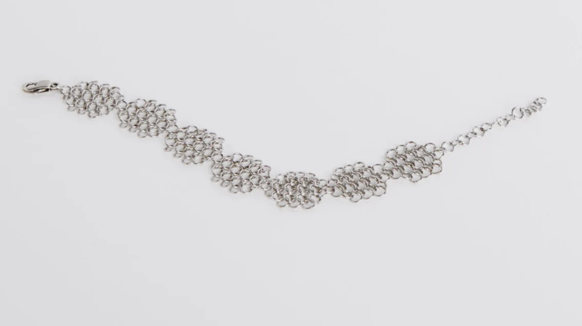 Pascale Lion Rosmary AR Bracelet (silver finish)