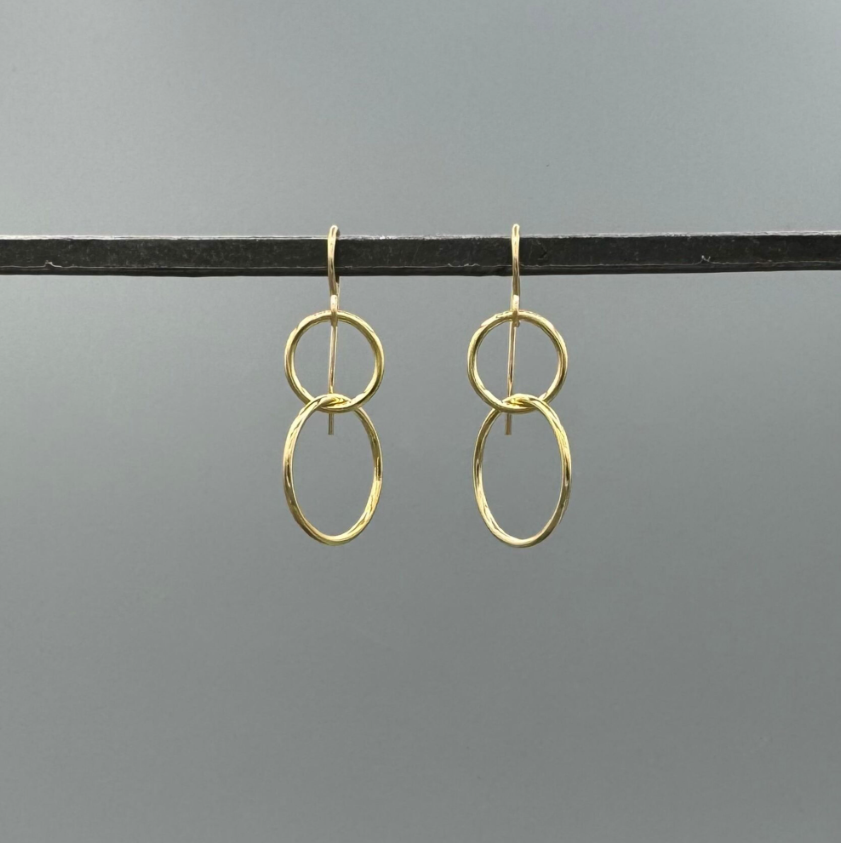 EG595 | Gold Filled Links of Love Earrings