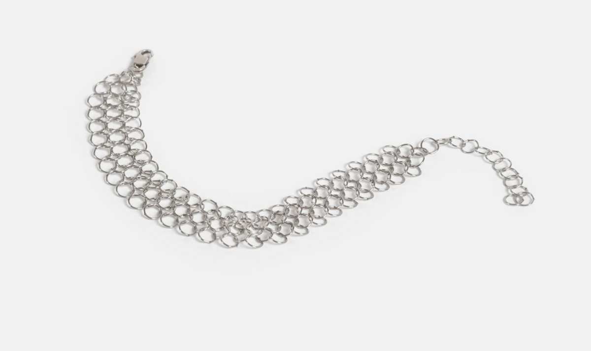 Pascale Lion Zoe AR Bracelet (silver finish)