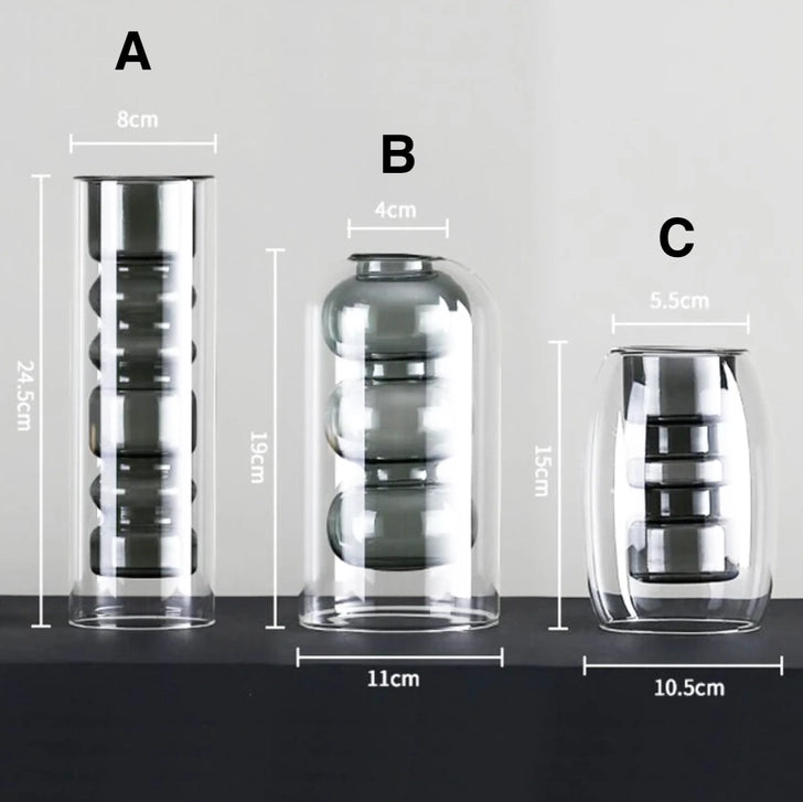 Nordic Hydroponic Glass Vase - Tall A