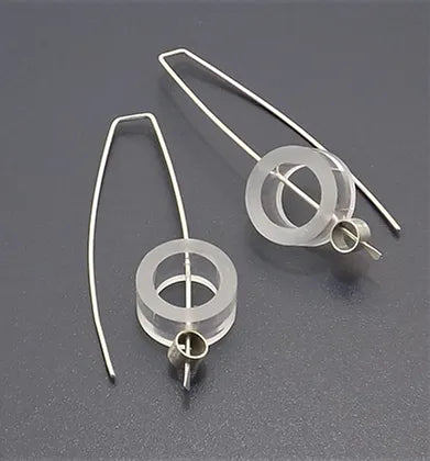 Acrylic Tube Earrings