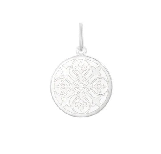 Sisterhood Fleur Small Pendant (silver/alpine white)