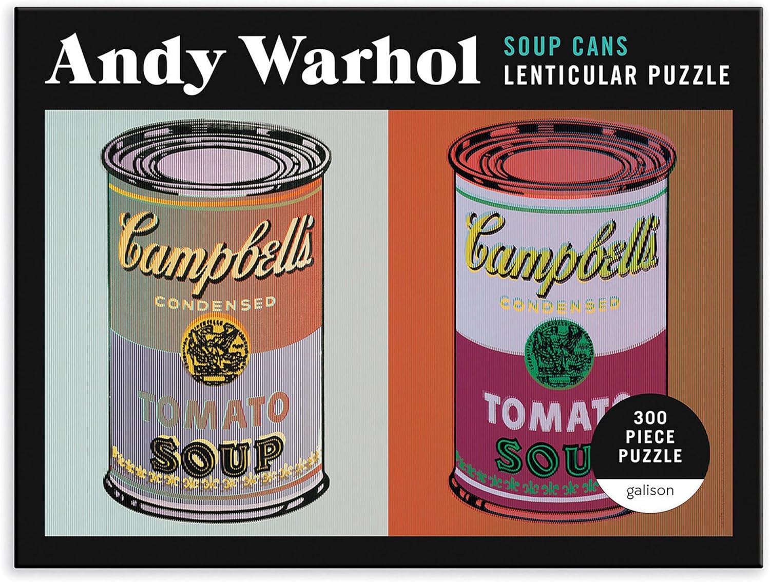 Andy Warhol Soup Cans Jigsaw Puzzle, 300 Pieces