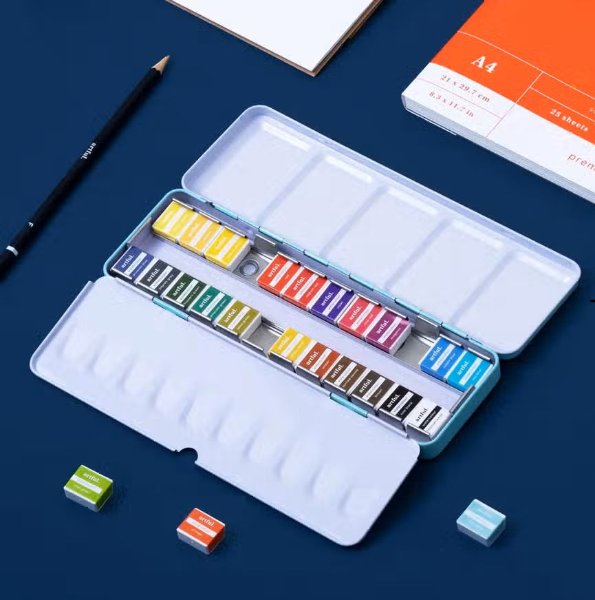 Artful Watercolor Half Pans