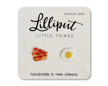 Bacon and Eggs Earrings
