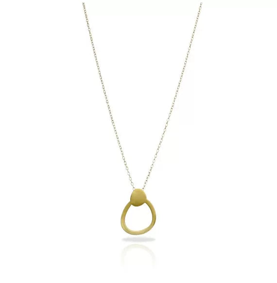 Bau gold-plated short pendant 1