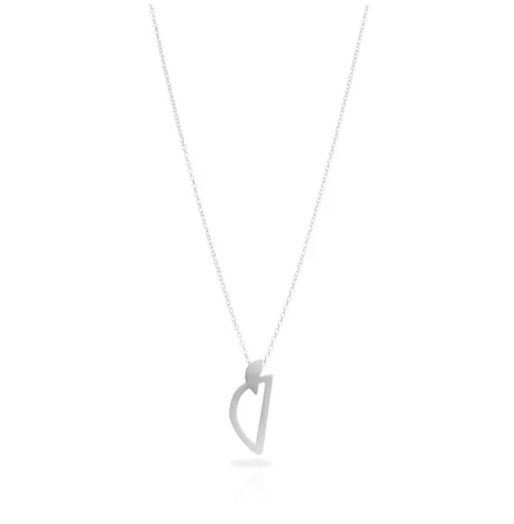 Bau silver-plated short pendant 1