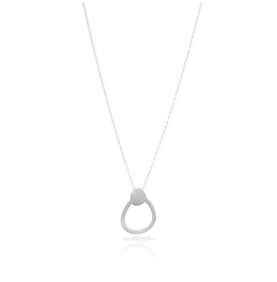 Bau silver-plated short pendant 2