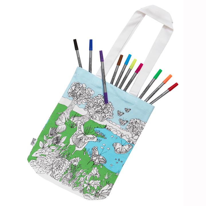 Eat Sleep Doodle Butterfly Tote Bag