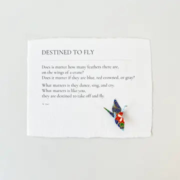 Origami Crane Card