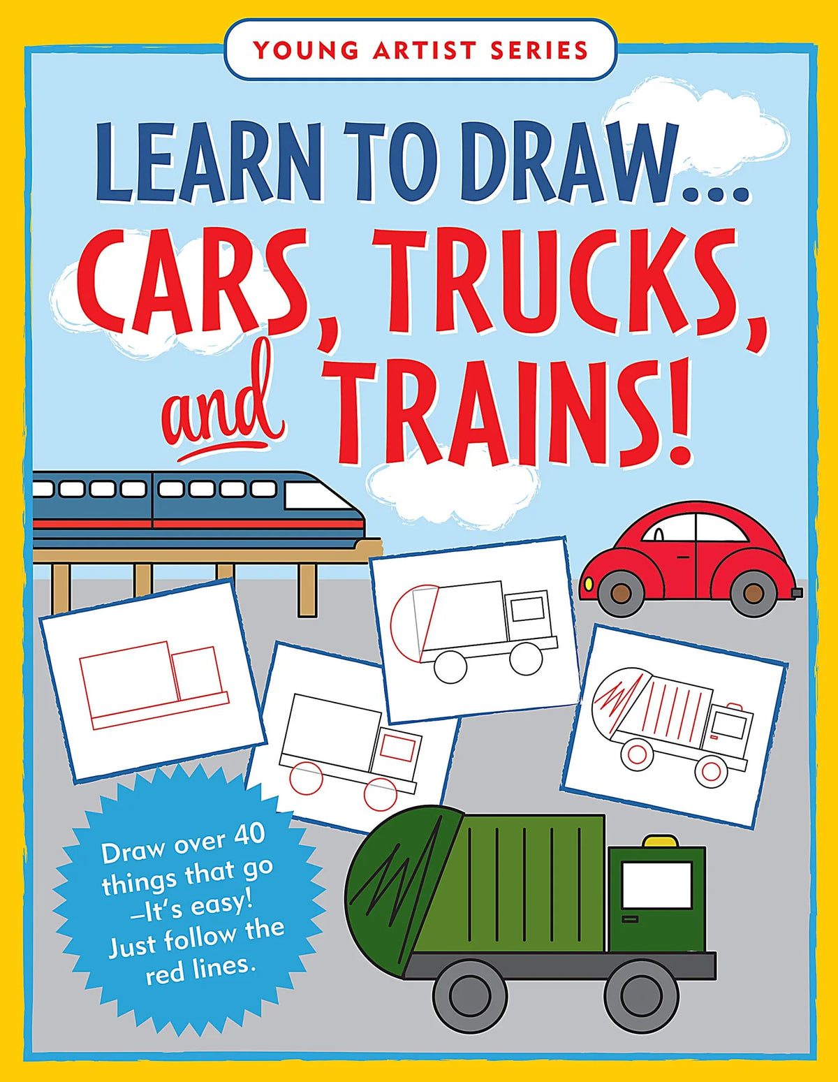Learn to Draw Cars, Trucks, & Train
