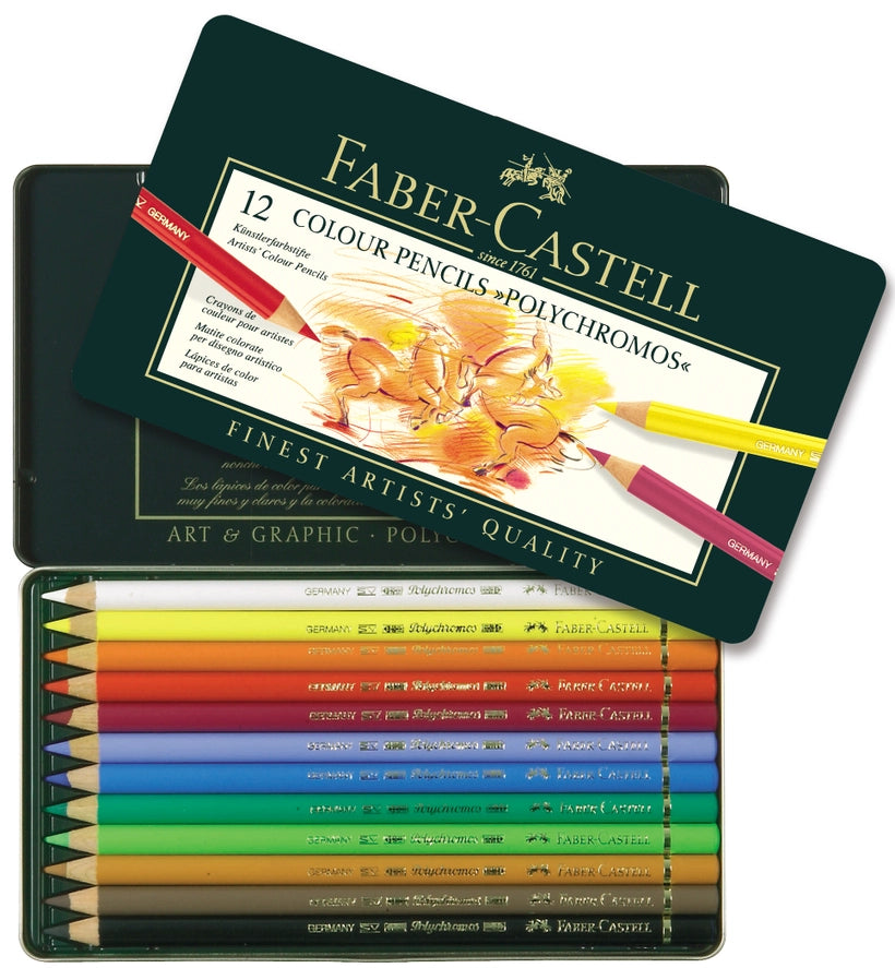 Polychromos Artists' Colored Pencils (Tin of 12)