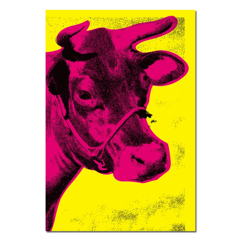 Andy Warhol Cow Sticker