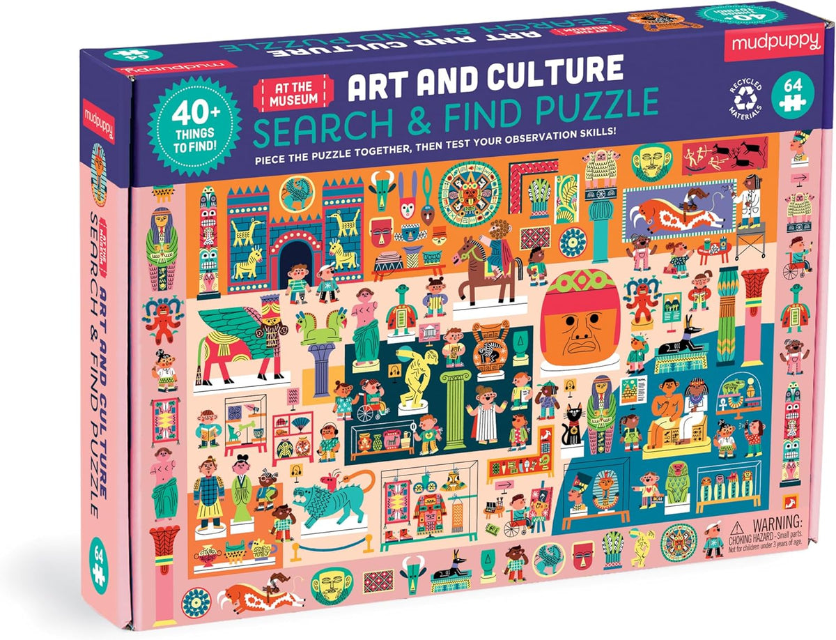 Art and Culture 64 Piece Search & Find Puzzle