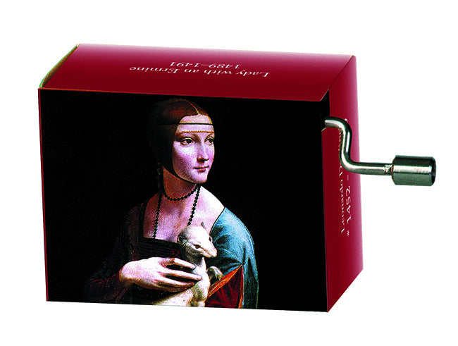 Da Vinci Lady with an Ermine Music Box