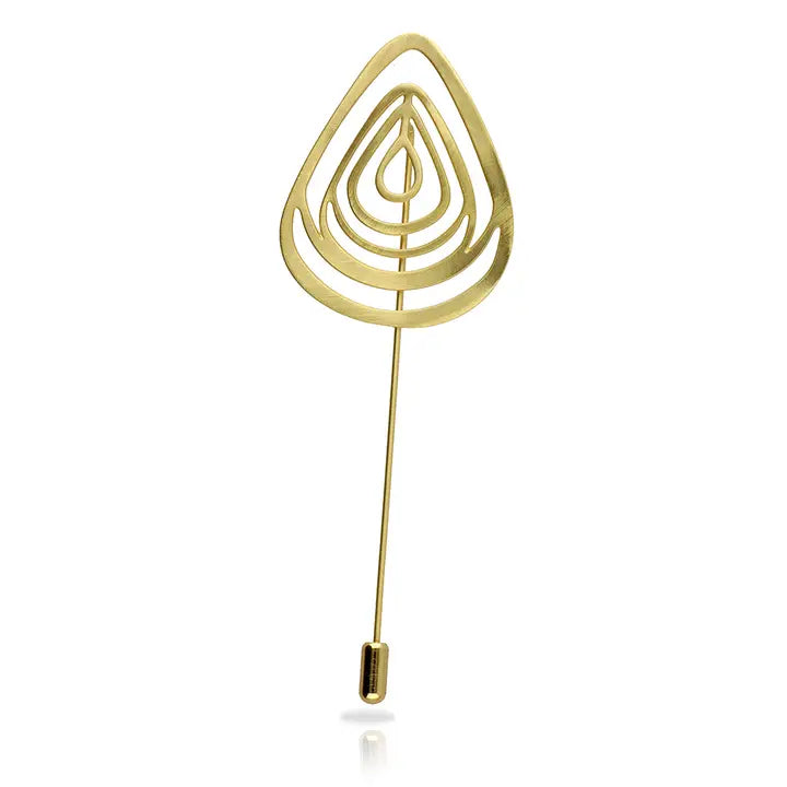 Amaoto Gold-Plated Brooch (108009)