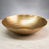 gold hammered torn edge bowl