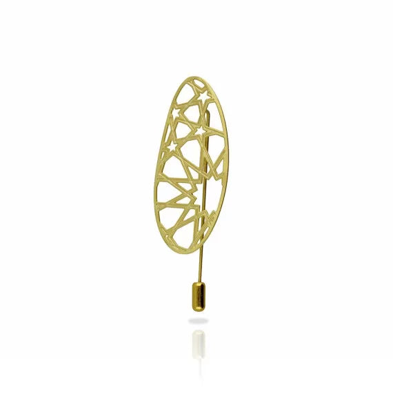 Granada gold-plated brooch