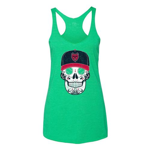 Women's Copa Sugar Skull Tank (green)