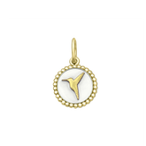 LOLA Hummingbird Small Pendant (gold/alpine white)