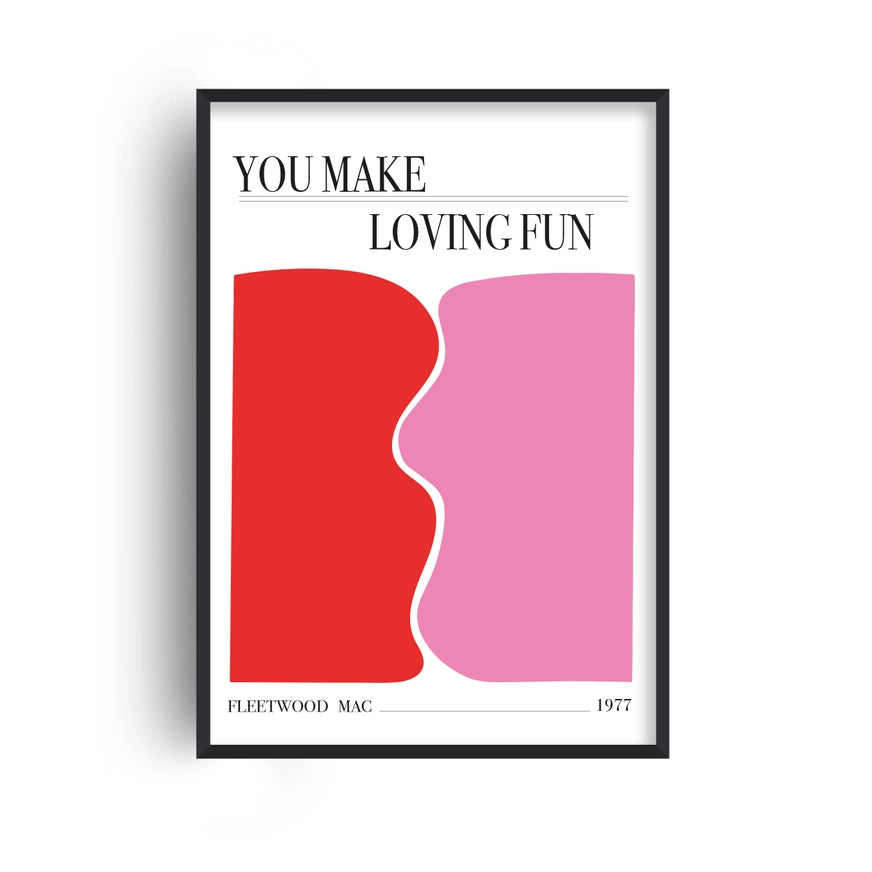 You Make Loving Fun Fleetwood Mac Abstract Giclee Art Print