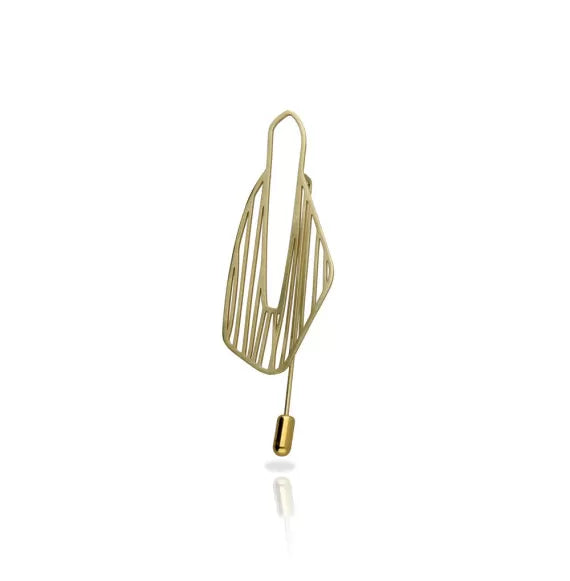 Lumen gold-plated brooch