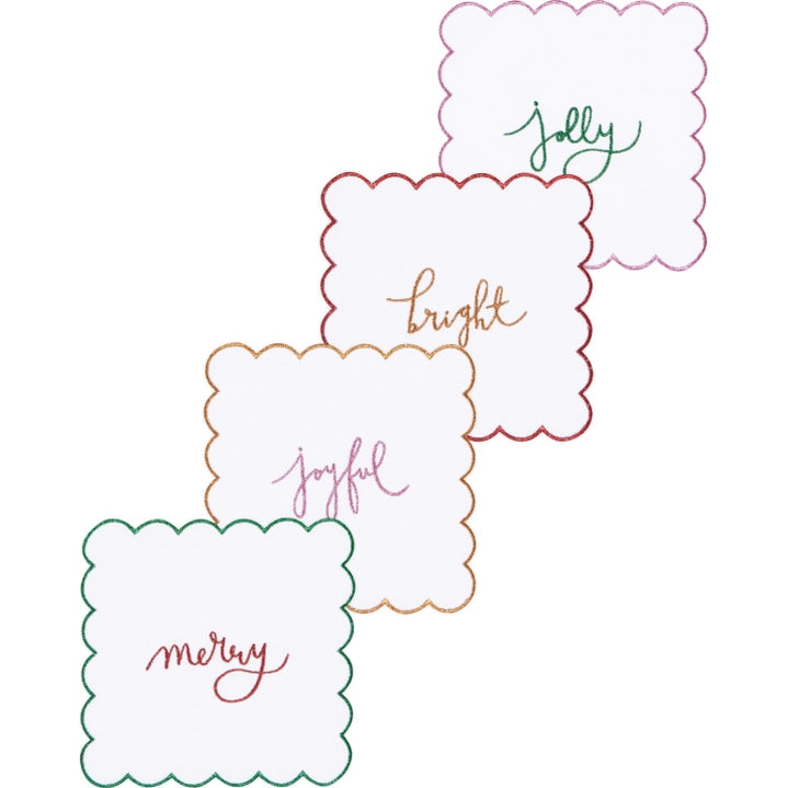 Merry Everything Cotton Cocktail Napkins (set of 4)