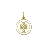 LOLA Mother & Daughter Small Pendant all gold/alpine white)