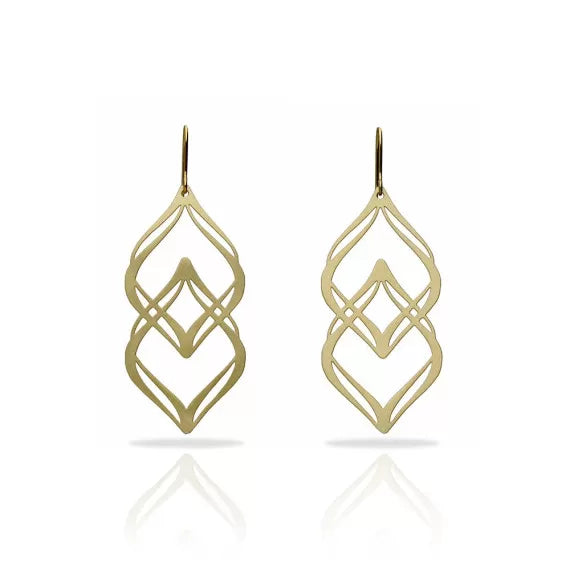 Nirvana gold-plated medium earrings