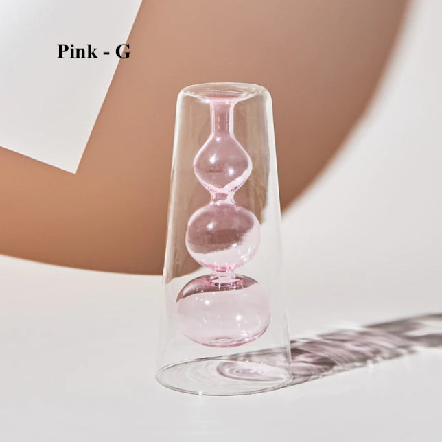 Nordic Hydroponic Glass Vase - Pink G