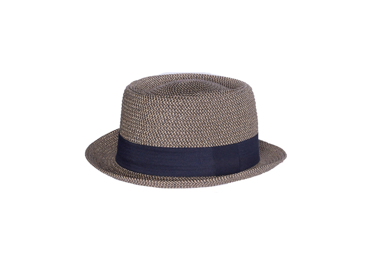 Packable Pork Pie Hat (Brown)