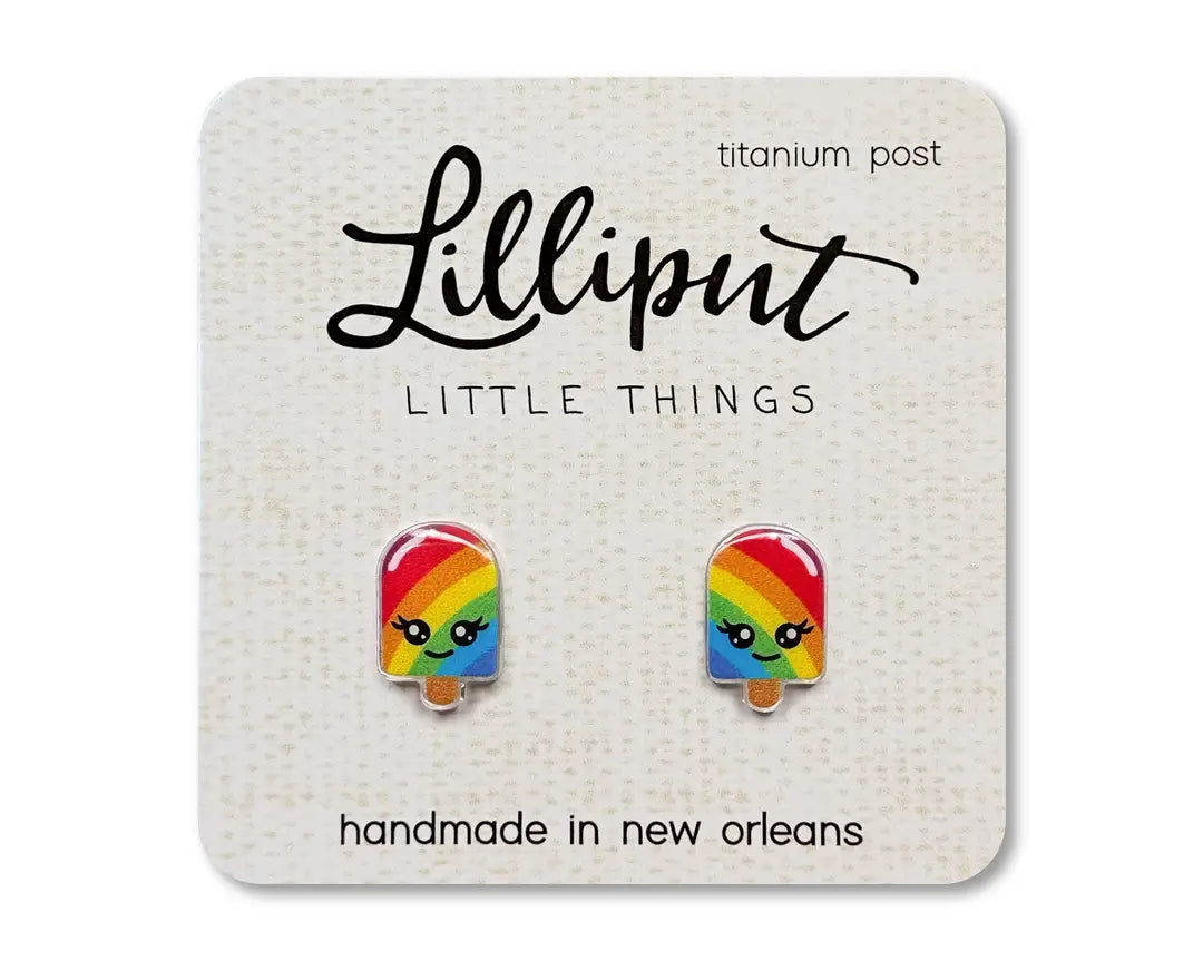 Rainbow Popsicle Earrings