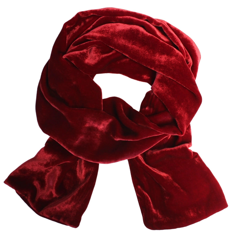 Silk Velvet Oblong Scarf