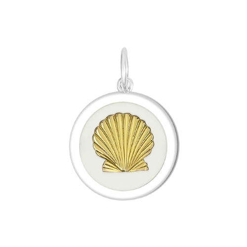 LOLA Shell Small Pendant (gold/alpine white)