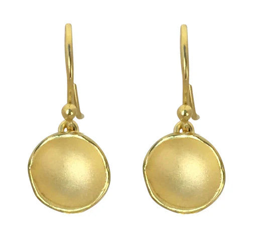 Small Dishy Pod Earrings - Sterling, Hook