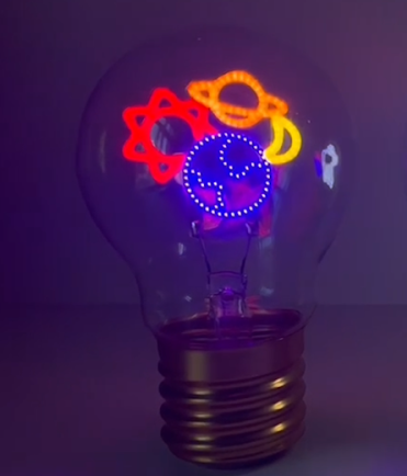 Solar System Neon Lightbulb LED Lamp