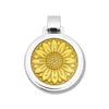 Sunflower Medium Pendant (gold enamel)
