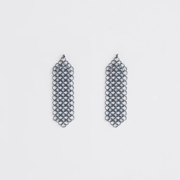 Pascale Lion 05 TITANE Earrings